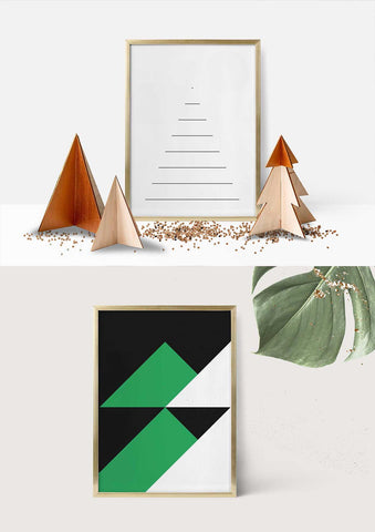 christbaum + geometree Kartenset