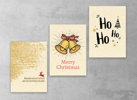 Graspapier-Karten «Weihnachten»